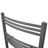 Rack de serviette de radiateur Vidaxl plié 500x1160 mm gris