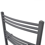 Vidaxl Radiator Towel rack bent 500x1160 mm Gray