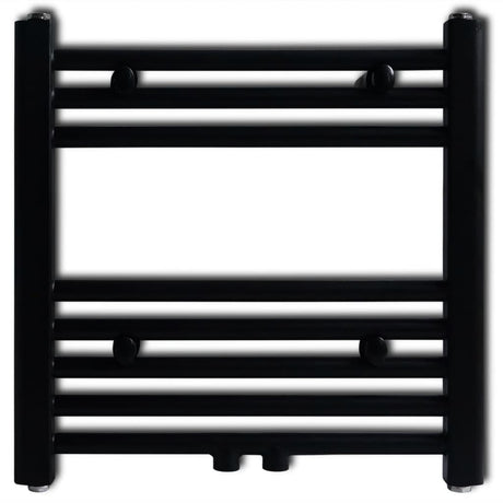 Rack de serviette de radiateur Vidaxl droit 480x480 mm noir