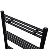 Rack de serviette de radiateur Vidaxl droit 480x480 mm noir