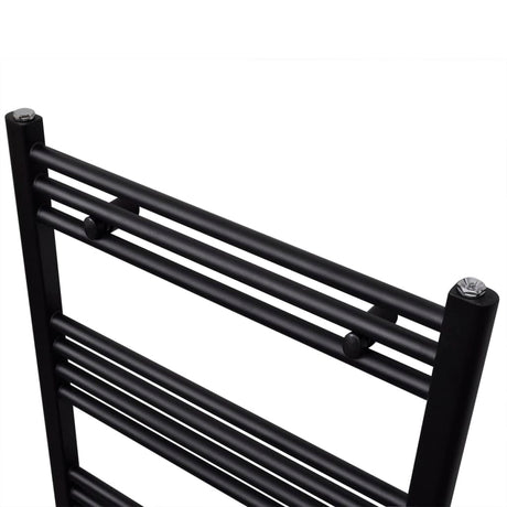 Rack de serviette de radiateur Vidaxl droit 480x480 mm noir