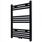 Rack de serviette de radiateur vidaxl droit 500x764 mm noir