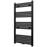 Rack de serviette de radiateur Vidaxl droit 600x1160 mm noir