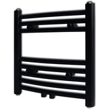 Vidaxl Radiator Towel rack bent 480x480 mm Black