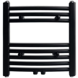 Vidaxl Radiator Towel rack bent 480x480 mm Black