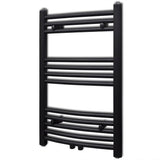 Rack de serviette de radiateur vidaxl plié 500x764 mm noir