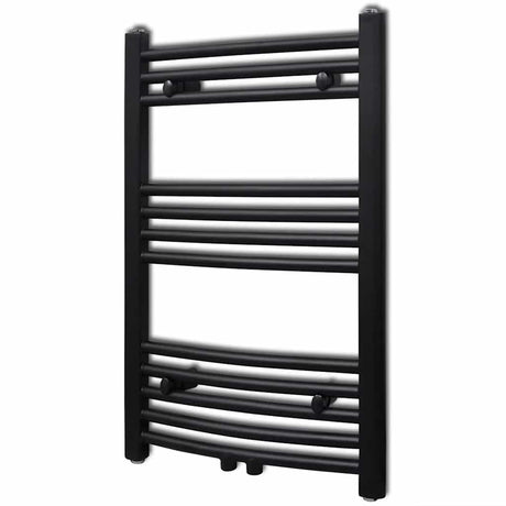 Rack de serviette de radiateur vidaxl plié 500x764 mm noir