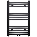 Rack de serviette de radiateur vidaxl plié 500x764 mm noir