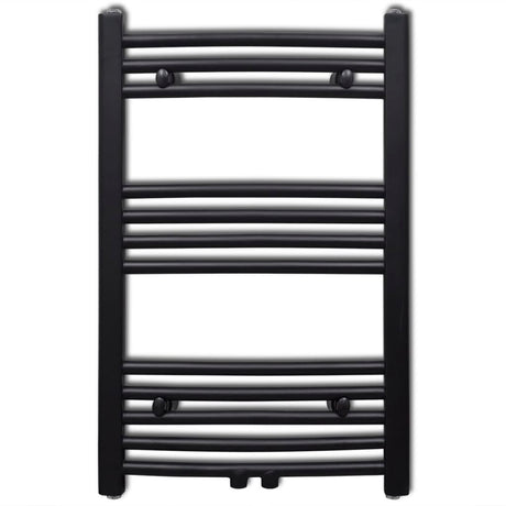 Rack de serviette de radiateur vidaxl plié 500x764 mm noir