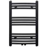 Rack de serviette de radiateur vidaxl plié 500x764 mm noir