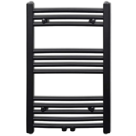 Rack de serviette de radiateur vidaxl plié 500x764 mm noir