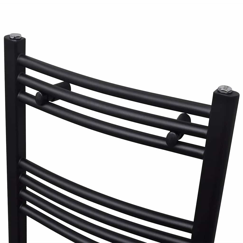 Rack de serviette de radiateur vidaxl plié 500x764 mm noir
