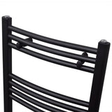 Rack de serviette de radiateur Vidaxl plié 500x1160 mm noir