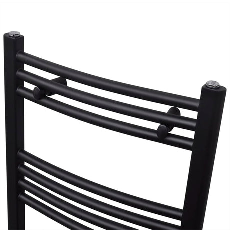 Rack de serviette de radiateur Vidaxl plié 500x1160 mm noir