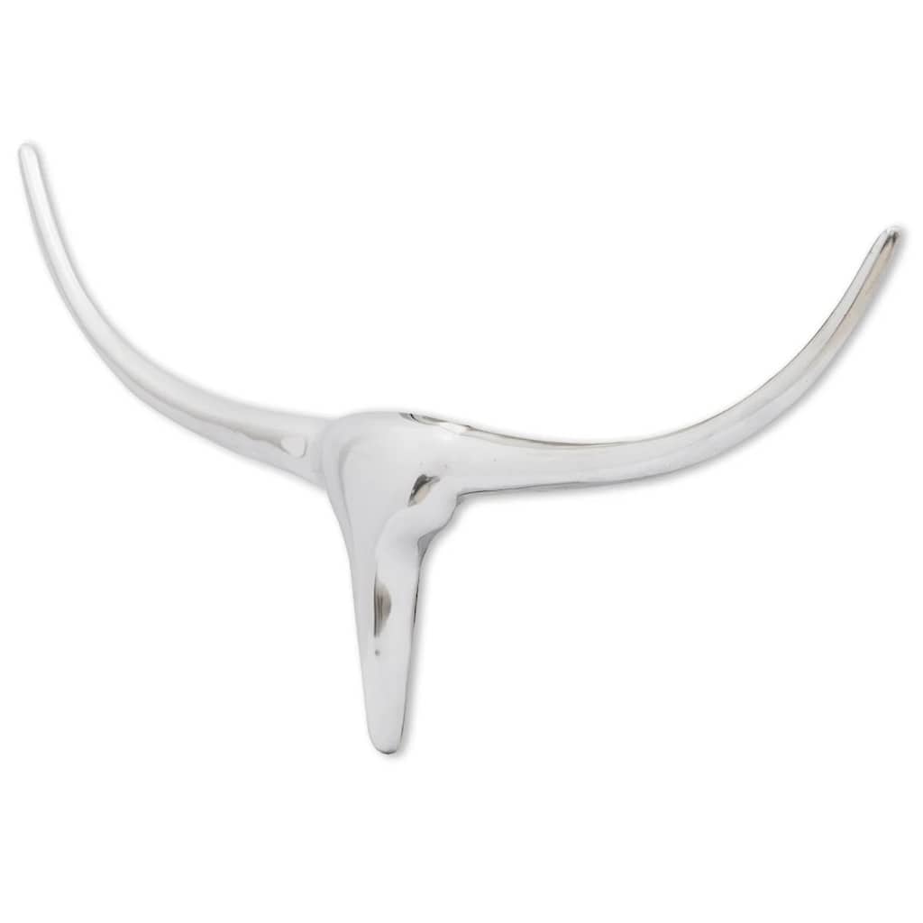 Vidaxl Bull's Head for the Wall Aluminium 72 cm Colore en argent
