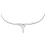 Vidaxl Bull's Head for the Wall Aluminium 96 cm Couleurs en argent
