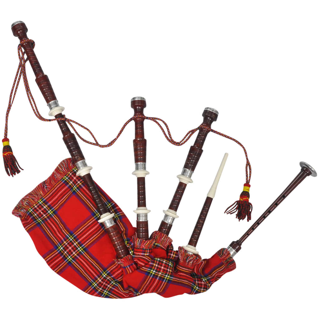 Vidaxl Bolsa de garabatos para niños Scottish Great Highland Stewart Tartan Rood