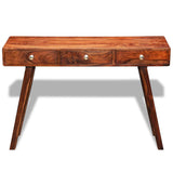 Vidaxl wandtafel met 3 lades 76 cm massief acaciahout