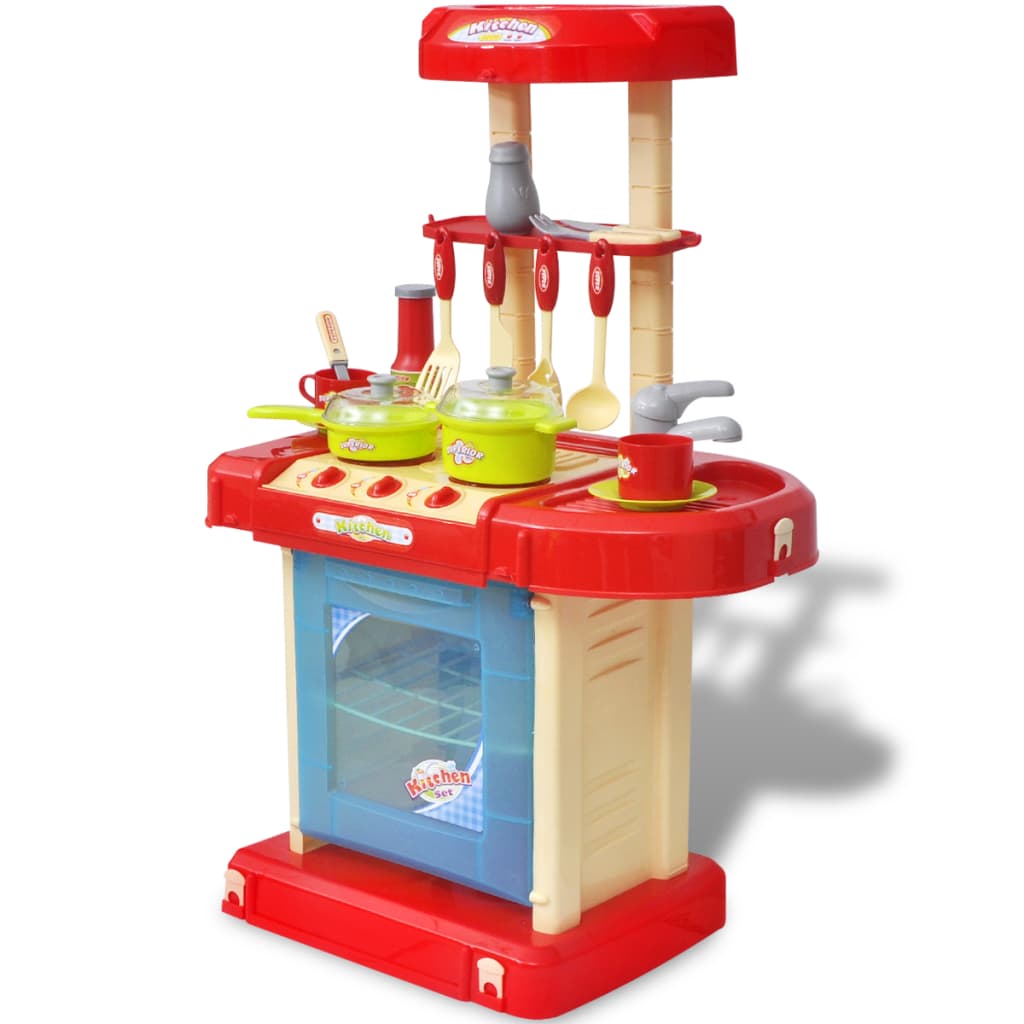 Vidaxl Children's play kitchen with lights sound effects