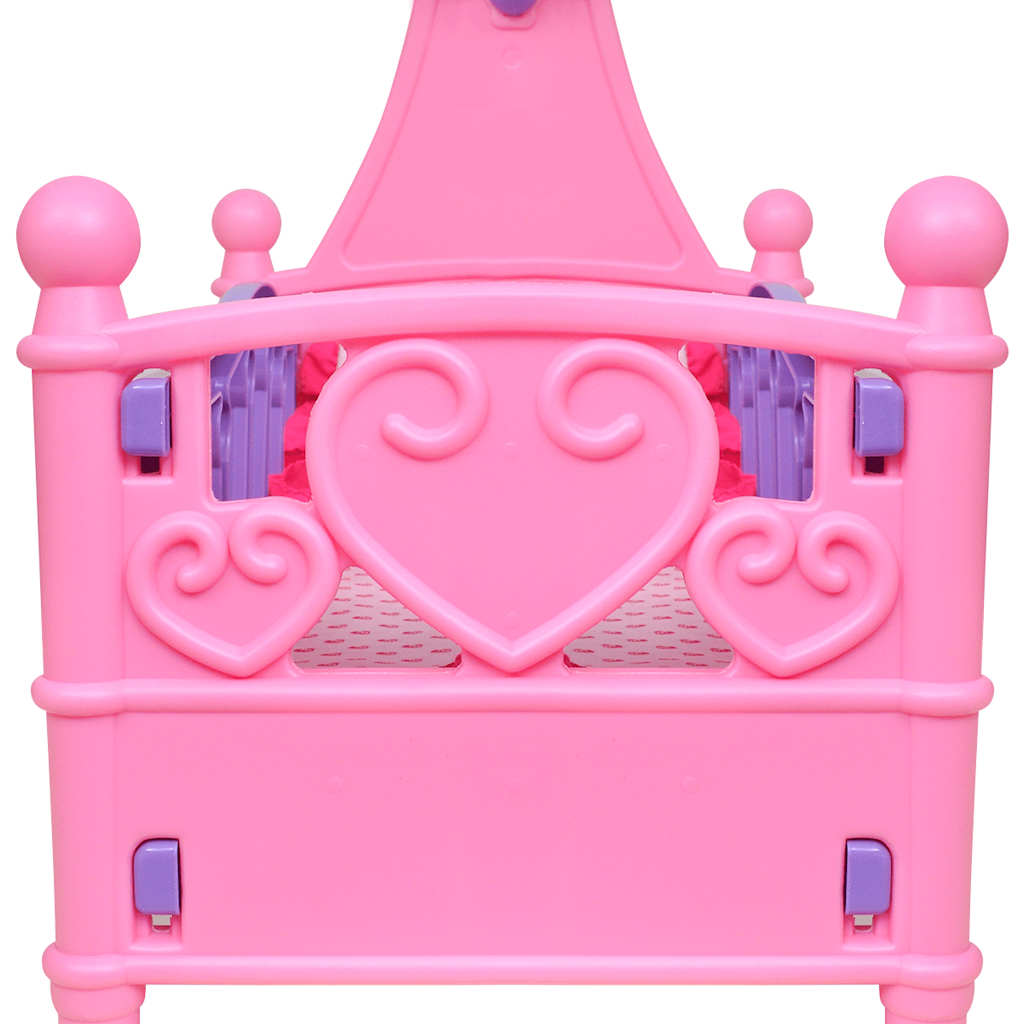 Vidaxl Doll Bed For Children's Room Pink + Purple