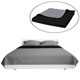 VIDAXL BEDSPREAD DOPF -SANDEL 170x210 cm Schwarz grau