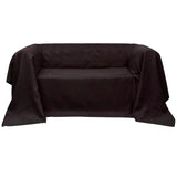 Couverture de la banque Vidaxl Microsuede Brown 140 x 210 cm