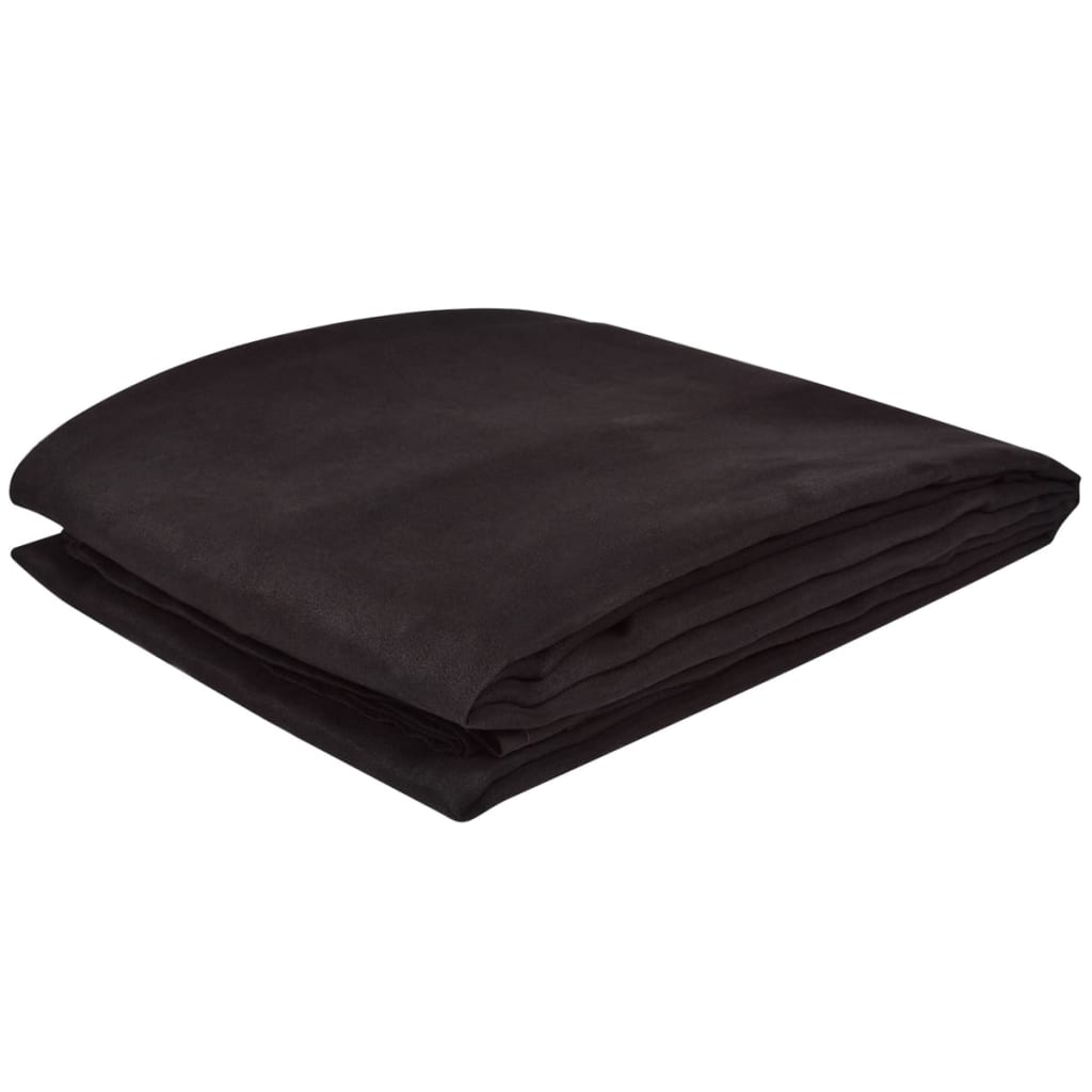 Couverture de la banque Vidaxl Microsuede Brown 140 x 210 cm