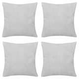 Coussin de vidaxl coton 50 x 50 cm blanc 4 pièces