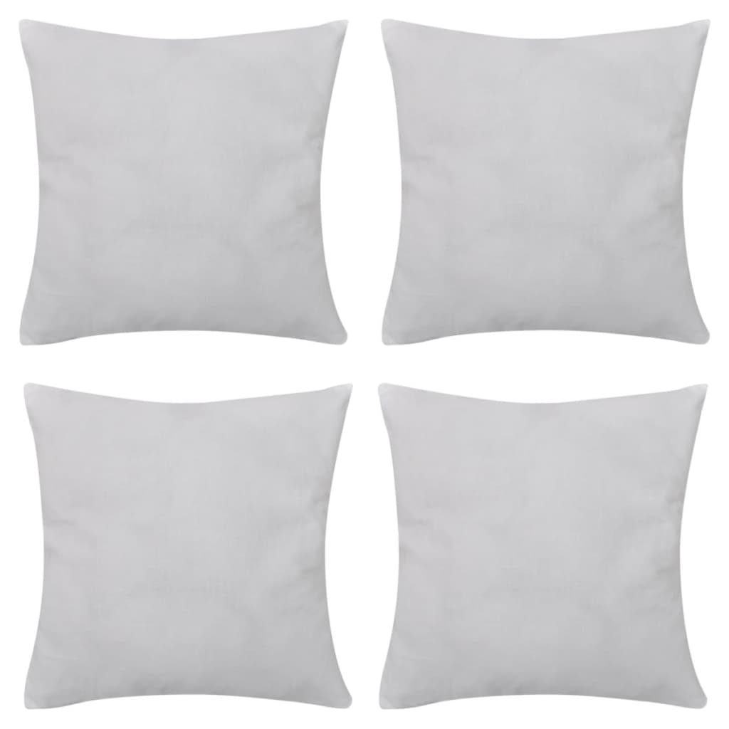 Vidaxl cushion covers cotton 50 x 50 cm white 4 pieces