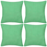 Coussin de vidaxl coton coton 40 x 40 cm de pomme verte 4 pièces