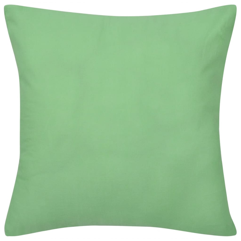 Vidaxl cushion covers cotton 40 x 40 cm Apple green 4 pieces