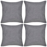 Coussin vidaxl couvre le linge look 40 x 40 cm anthracite 4 pièces