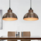 Lampes de plafond Vidaxl à moitié en forme de cuivre - 2 pcs colorés