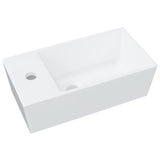 Vidaxl Washbasin 48x25x15 cm ceramiczna biała