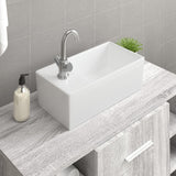 Vidaxl Washbasin 48x25x15 cm Céramique blanc