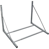 Vidaxl rack de pneu en acier argenté coloré