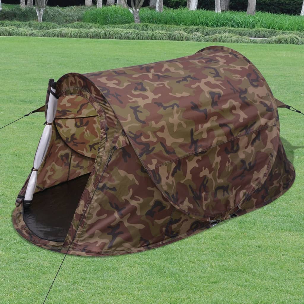 Vidaxl Tent Pop-up Camouflage de 2 personnes