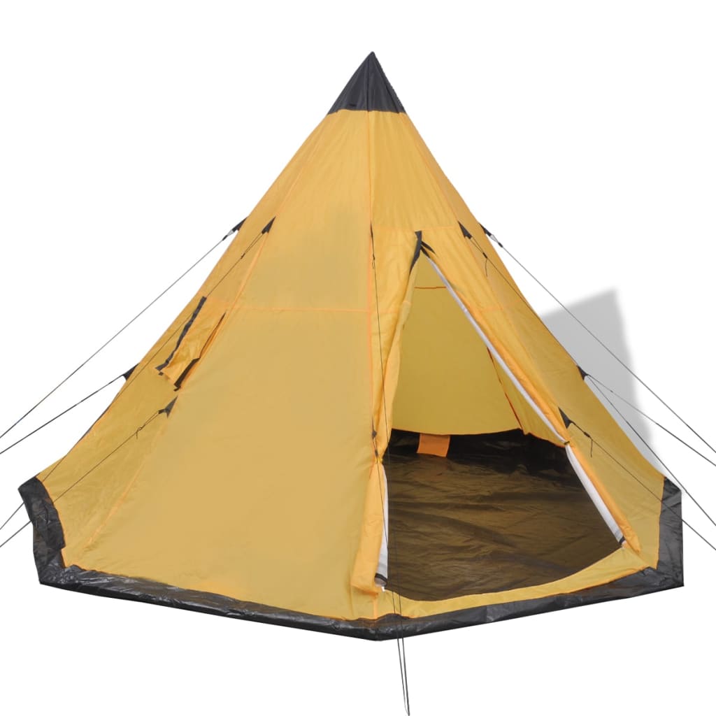 Vidaxl Tent 4-Person Yellow