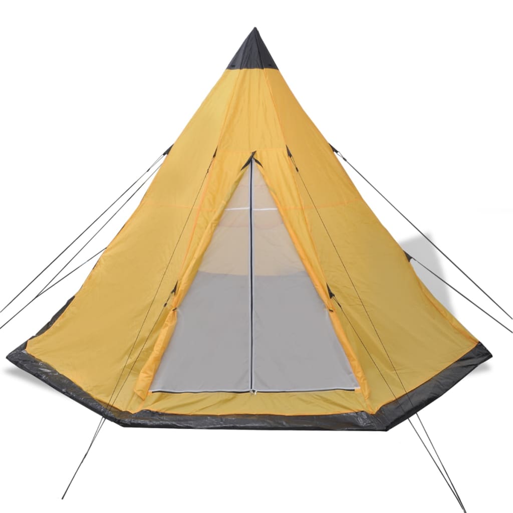 Tenda Vidaxl Giallo di 4 persone