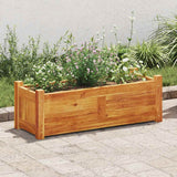 Vidaxl Planter a augmenté 76x27.6x25 cm Acaciahout