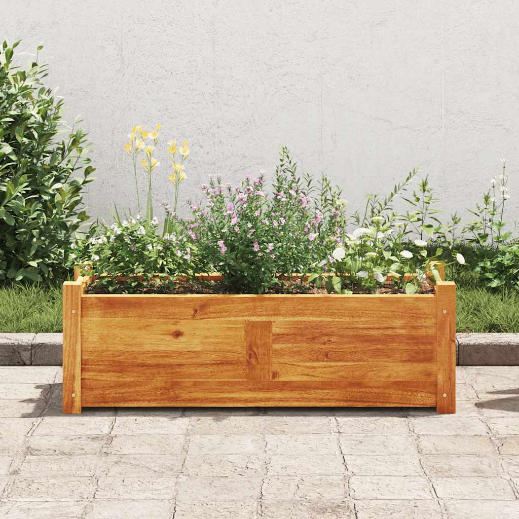 Vidaxl Planter je dvignil 76x27,6x25 cm acaciahout