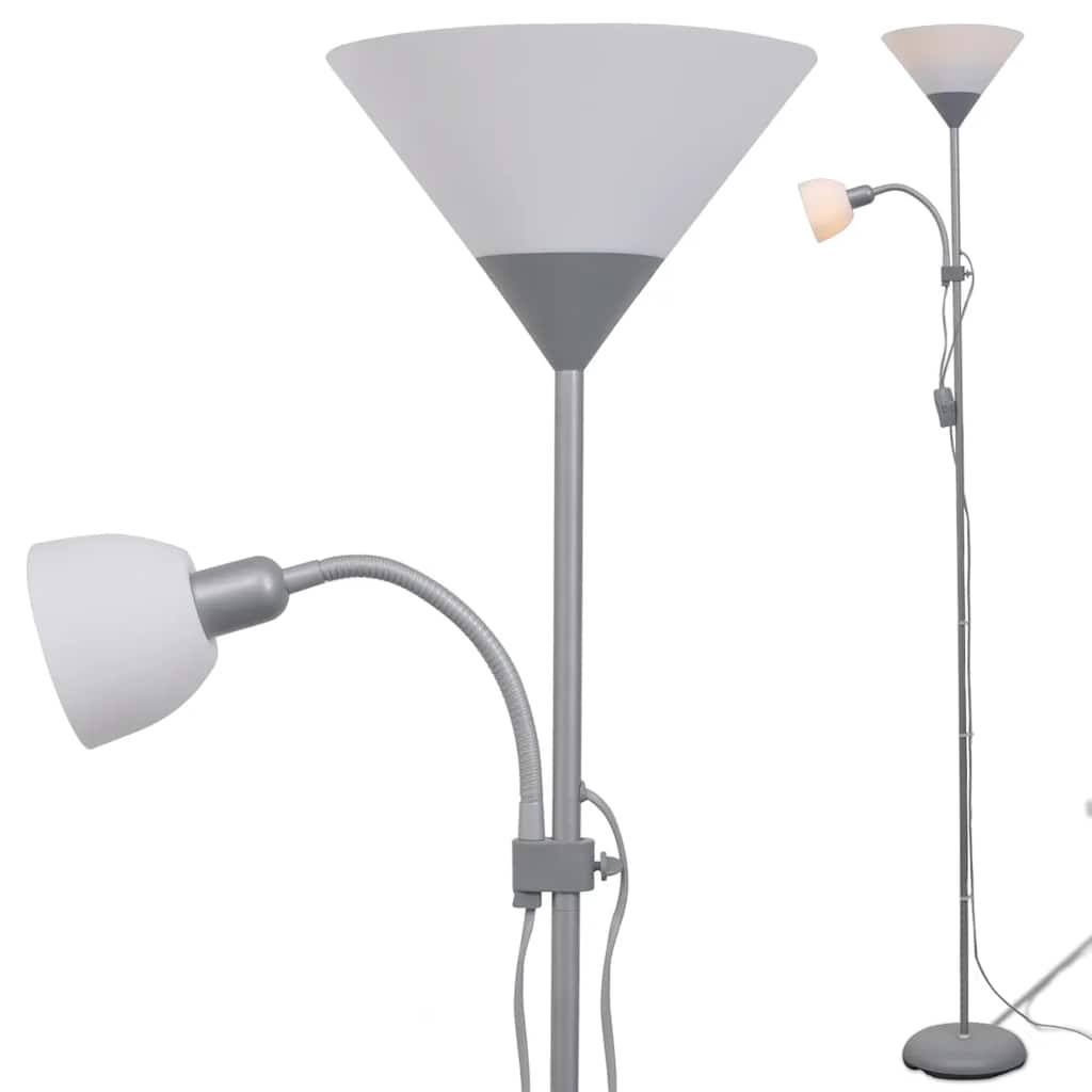 Lampadaire vidaxl gris
