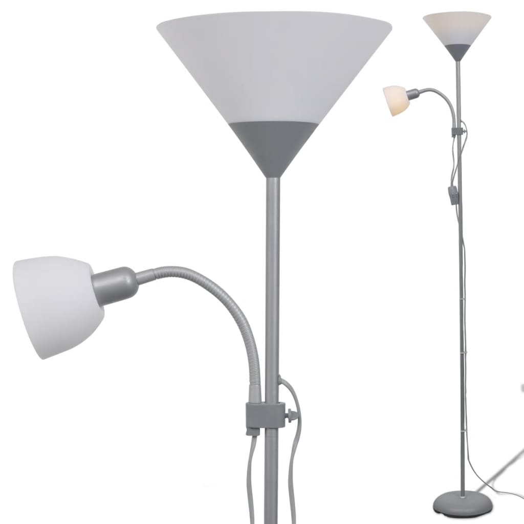 Lampadaire vidaxl gris