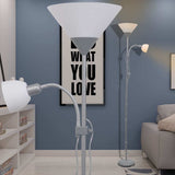 Lampadaire vidaxl gris