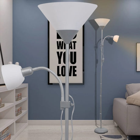 Lampadaire vidaxl gris