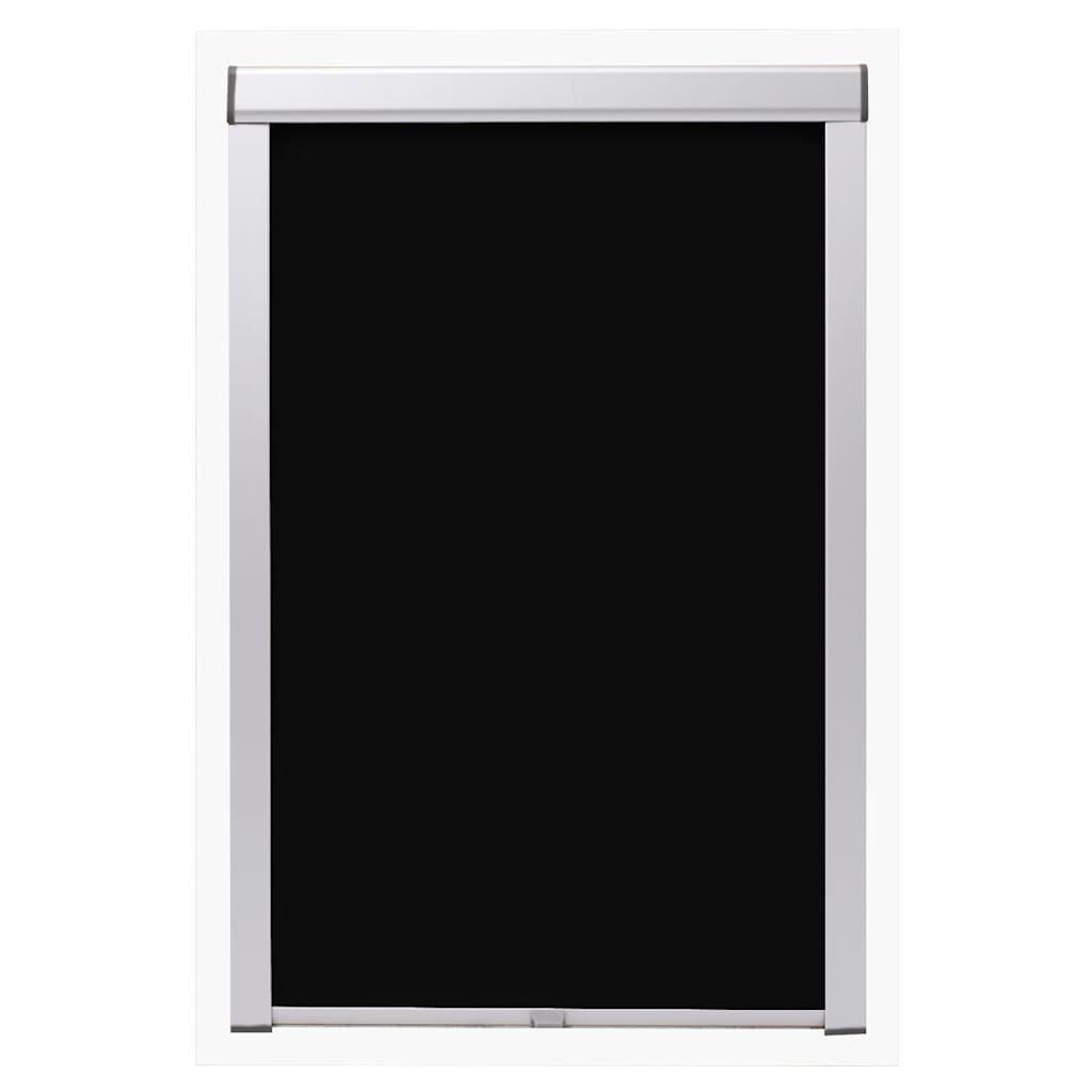 Vidaxl Rouleau aveugle accablant noir F06