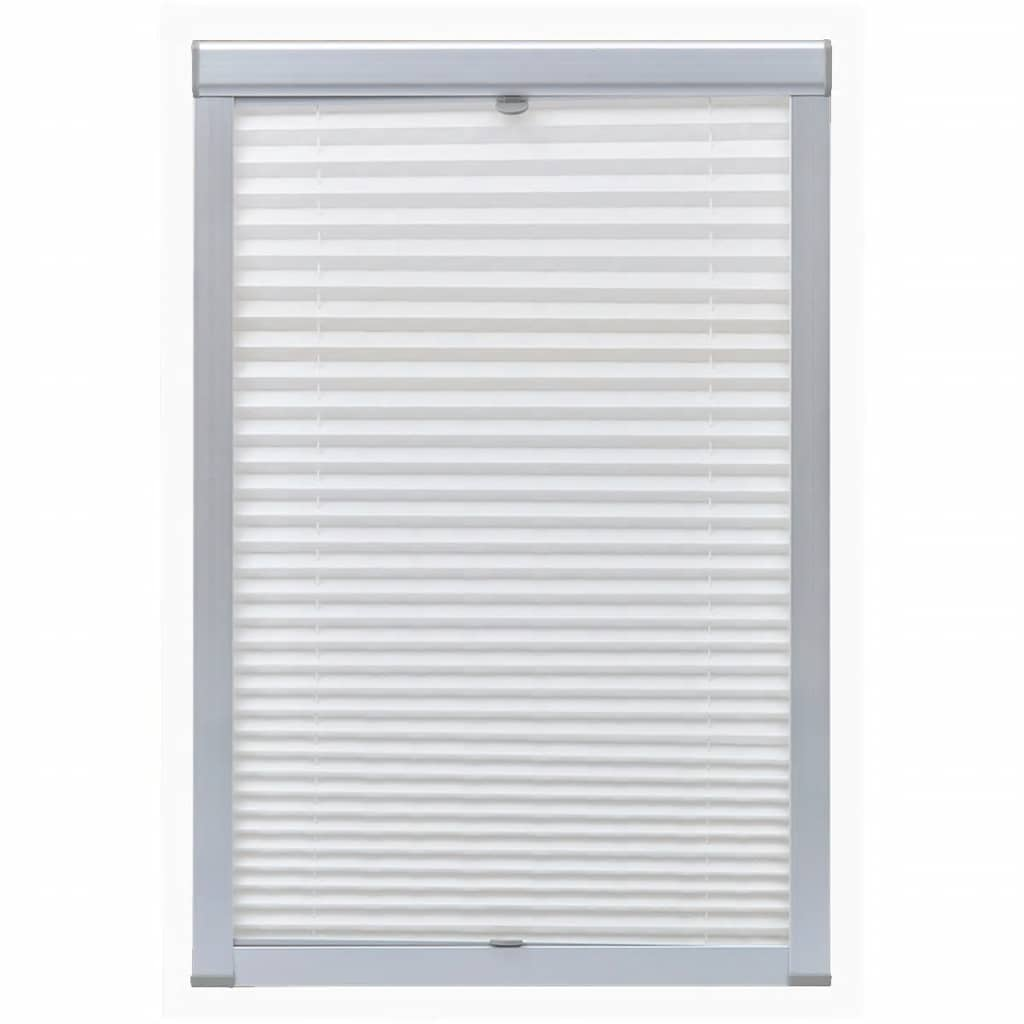 Vidaxl Roller Blind Pliathed White C02