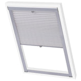 Vidaxl Roller Blind plissed White F06