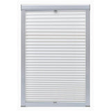 Vidaxl Roller blind pleated white M04 304