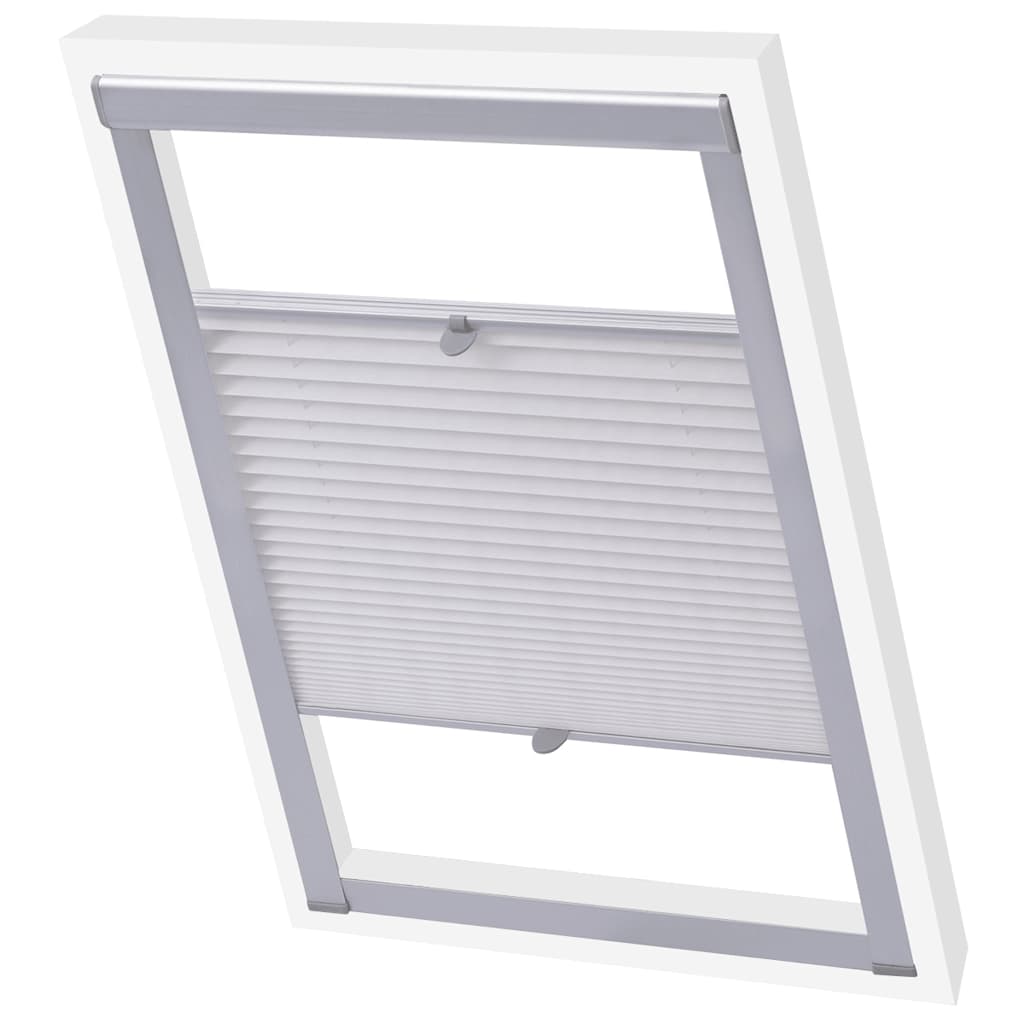 Vidaxl Roller Blind Pliathed White M08 308